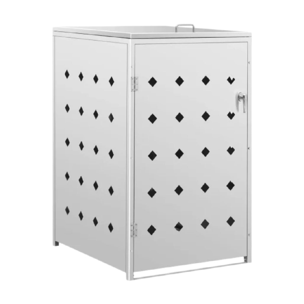 メタル製ストレージキャビネット - 屋外用収納に最適 - 錆びにくい素材 - 50 x 50 x 80